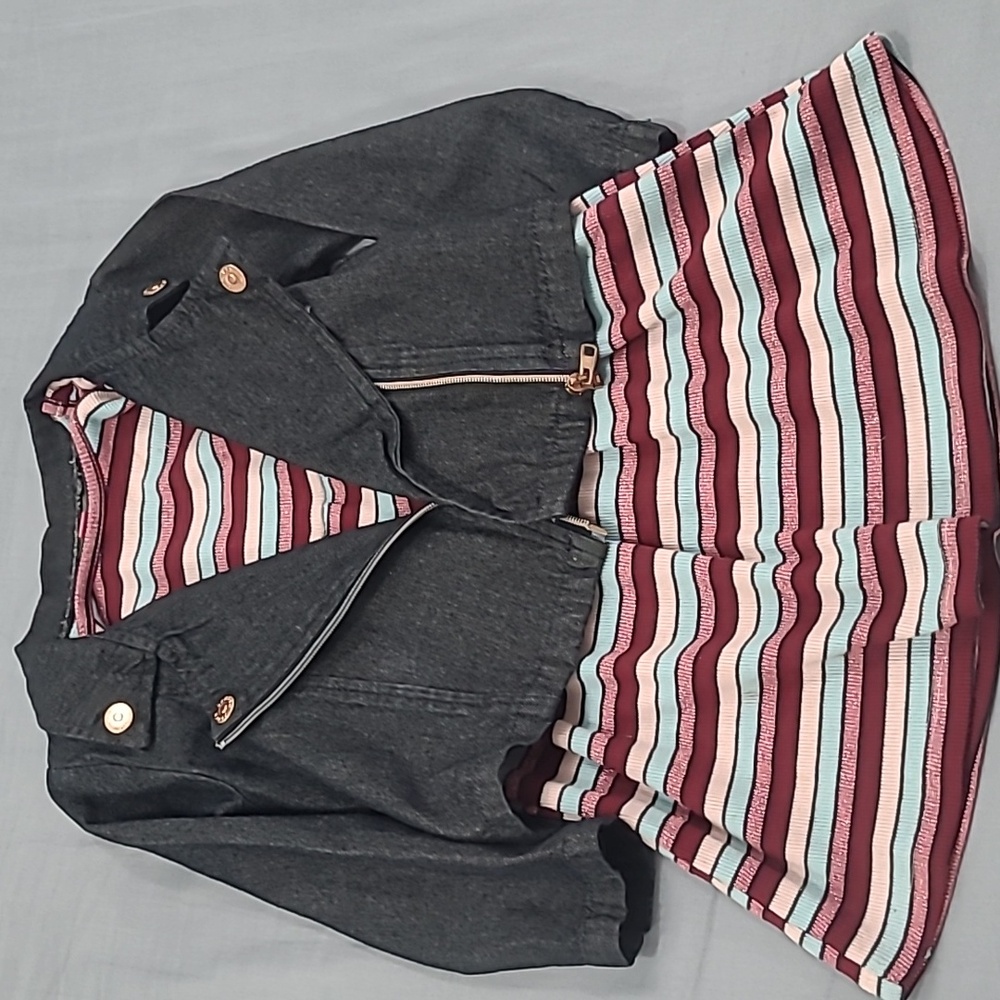 4T Girl Vince Camuto dress + denim jacket